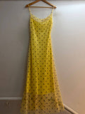 Italian Strappy Tulle Polka Dot Dress