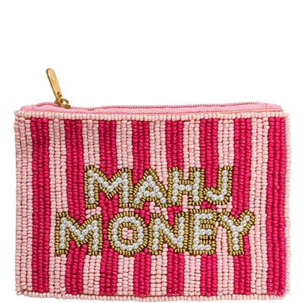 Seed Bead MAHJ Money Coin Purse