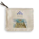 Dock with The Blues: Brass Ornament / 3” x 3”