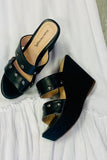 Adriana Leather Wedge Sandal