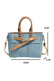 Davon Denim Pocket Patch Tote Bag
