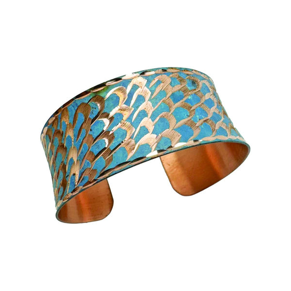 Patina Oceanic Scales Cuff