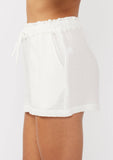 Samantha Drawstring Cotton Shorts with Pockets