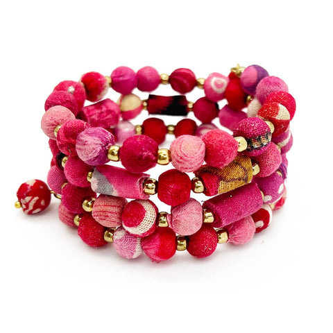 Aasha Blush Coil Bracelet
