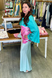 The Verona Belted Bell Sleeve Dress