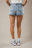 The Taylor Mid Waist Denim Mini Skort