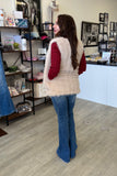 The Q2 Fine Fur Vest- Beige