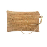 Cork Simple Wristlet | Gold Flecked Cork