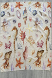Viviana Sea Creatures Print Scarf