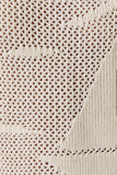 Sail Away Boat Neck Sleeveless Crochet Effect Top- Cream