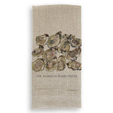A Dozen Oysters with Quote: Dishtowel