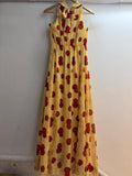 Tomato-and-Sardine Print Maxi Dress