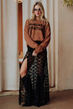 Brown Whiskey Weather Lightweight Sweater