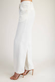 Twyla Tweed Pleated Pants - Ivory