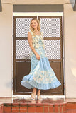 Mystree Mixed Media Long Skirt