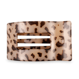 Flat Rectangle Hair Clip | Large | Blonde Tortoise