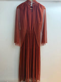 Sienna Mid Length Pleats + Tulle Cape Dress