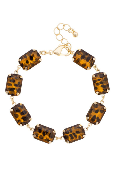 Bianca Linked Bracelet in Tortoise