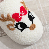 Reindeer Fuzzy Slippers