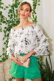 Off The Shoulder Tiered Floral Blouse