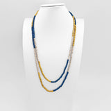 Prismatic Hues Necklace-Blue,Yellow,White