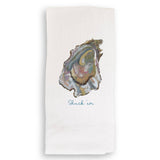 Pink Oyster with Shuck 'em: Dishtowel