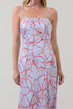 Cerys Floral Tirza Maxi Dress- Lavender Multi
