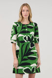 Samrie Shift Mini Dress Rainforest: KELLY-CREAM
