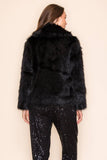 Sarah Jessica Minky Fur Jacket