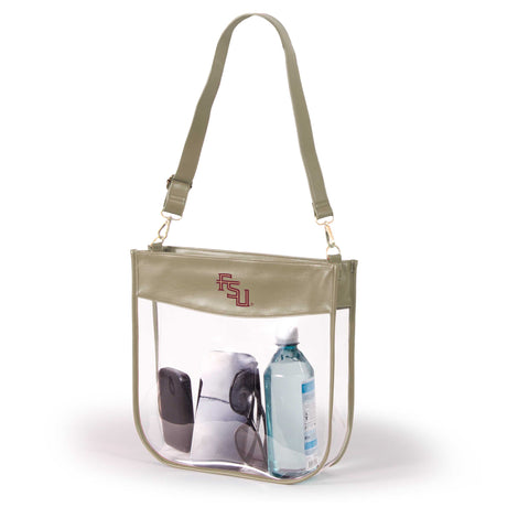 Florida State Large Clear Purse with Zipper by Desden