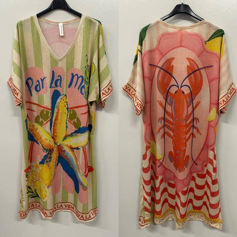 Par La Mer Lurex Dress