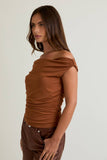 Off the Shoulder Top with Ruching