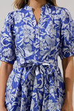Viry Floral Wenda Pleated Mini Dress