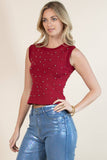 Killa Knit Metal Detail Tank Top