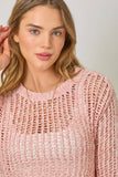 Mystree Sparkling Net Pullover Sweater