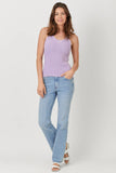 Mystree Washed Sweater Tank Top