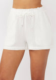 Samantha Drawstring Cotton Shorts with Pockets