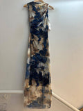 Italian Daydreams Mesh Ruched Long Dress