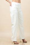 Shine Stretch Wide Denim Pants