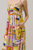 Senia Midi Dress Talmar Postcard- Multi