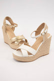 Lorita Cross Strap Espadrilles Wedge