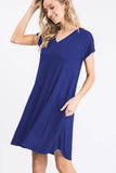 Simply Susan Solid Dress with Pockets