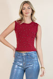 Killa Knit Metal Detail Tank Top