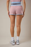 Creamsicle Stripe Sweater Shorts
