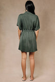 Mock Neck Dolman Mini Dress