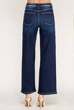 Petra High Rise Patch Pocket Wide Leg Jeans