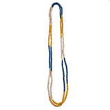 Prismatic Hues Necklace-Blue,Yellow,White