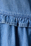 Chic Ruffle Denim Mini Dress