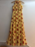 Tomato-and-Sardine Print Maxi Dress