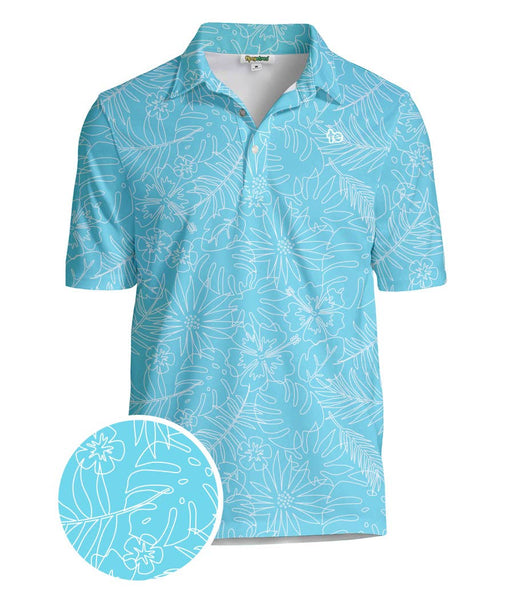 Birdie Paradise Golf Polo - Men's Casual Golf Shirt